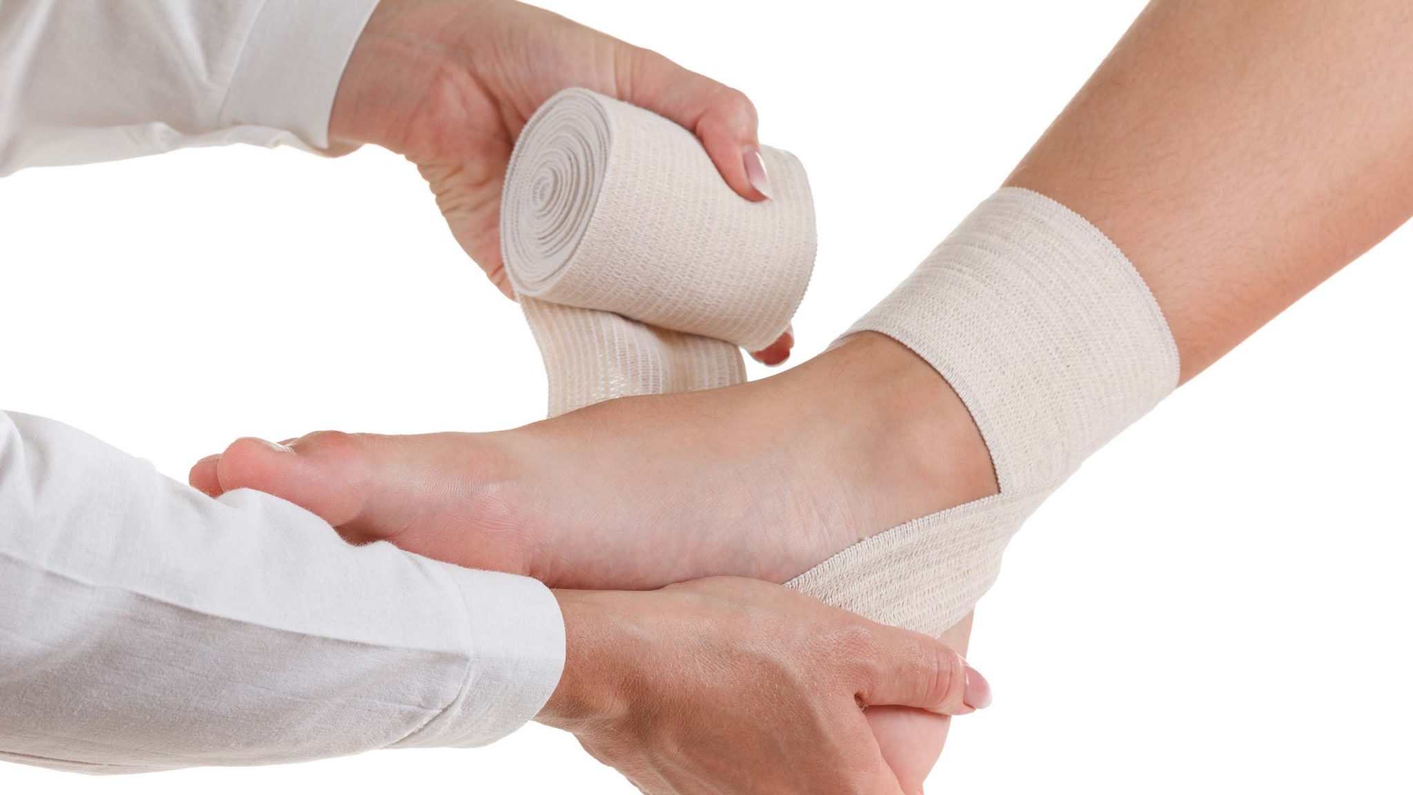 How to wrap an ankle sprain balance foot ankle